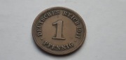 Niemcy Cesarstwo Niemieckie - 1 fenig, pfennig 1911 - mennica F