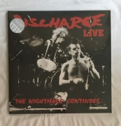 DISCHARGE THE NIGHTMARE CONTINUES 2016 CLEAR NOWA EXPLOITED GBH VARUKERS
