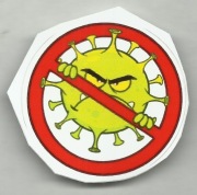 Naklejka - Stop Wirusom