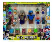 Figurki Minecraft 19 elementów - prezent dla chłopaka