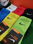 Skarpety Nike długie białe czarne kolorowe r.41-45. Zestaw 6 par