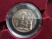 Moneta medal pamiątkowy Zamek Księcia Henryka na wzgórzu Grodna 