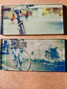 Mozaika szklana prostokąty 4,5x9,8cm nadruk na szkle ROWER