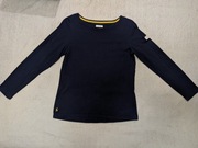 Granatowa bawełniana bluza dresowa bluzka z długim rękawem Joules 40