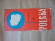 Polska : mapa administracyjna - mapa fizyczna 1968