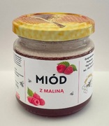MIÓD KREMOWANY Z MALINĄ LIOFILIZOWANĄ 100 g
