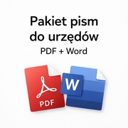 Pakiet pism do urzędów – gotowe wzory PDF + Word | ZUS MOPS PUP