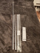 Drążek rozporowy, prysznicowy do zasłon. 60-110cm. 3 sztuki 