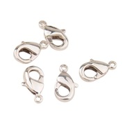 Zapięcie Lobster, Platinum Color, 12 mm., 5 szt.