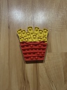 Pop it frytki czerwono żółty