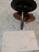 Śruba mocująca koło zapasowe Hyundai IX35