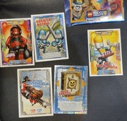 LEGO nexo knights karty 5 sztuk + szasetka 
