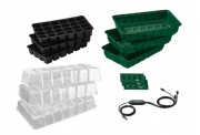 PARKSIDE Zestaw 3 skrzynek na sadzonki LED wysiew wielodoniczka szklarenka