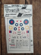 Techmod Spitfire Mk.IXc, kalkomania vintage, 1/72