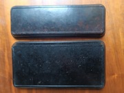 Puszka i 2 pojemniki biurowe z bakelitu bakelit czasy PRL 