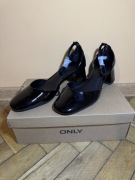 Czółenka ONLY Carmen-2 Black Patent | Lakierowane Mary Jane | NOWE 39