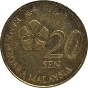 Malezja 20 sen 2016, KM#203