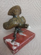 Figurka ,,Głuszec ,,myślistwo ,brąz 