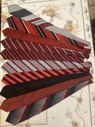 krawaty wzorkowane czerwone 