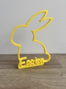 Dekoracja Wielkanocna Stojąca Zając Napis Easter Ozdoba Na Stół Królik