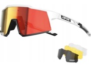 Spolaryzowane okulary rowerowe KAPVOE z 4 wymiennymi soczewkami TR90