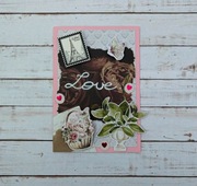 Walentynkowa Kartka Scrapbookingowa #2