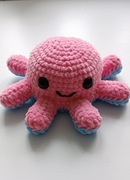 Maskotka odwracana ośmiorniczka na szydełku 