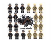 Klocki Klocki konstrukcyjne  II Wojna Światowa armia niemiecka brytyjska