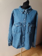Stylowa  ponadczasowa oversize koszula/kurtka dżinsowa r.XXL(52/54) H&M