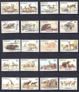 Fauna dzikie zwierzęta** kompletna seria 20 znaczków z 1987 roku