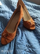 Szpilki, otwarty nosek 39 skora