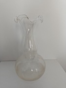 Wazon secesja z falbanką delikatne szkło