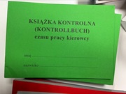 kontrollbuch książka kontrolna czasu pracy kierowc