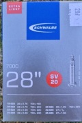 2x Dętka Schwalbe SV20 Extra Light 28" 700x18-25C Presta 40mm