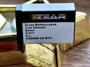 Bateria dedykowana dla Canon LP-E17 950mAh ZEAR