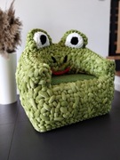 Fotel dziecięcy "ŻABA", rękodzieło, sensoryczny, prezent dla dziecka 