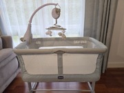 Łóżeczko chicco next to me dream + KARUZELA