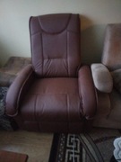 Fotel rozkładany Halmar Jeff brązowy