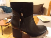 Botki skórzane. Rozmiar 38