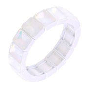 Bransoletka emaliowana elastyczna kryształki