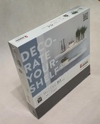 Półka ścienna samowisząca komorowa; fioletowa 23,5