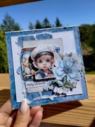 Kartka dla dziecka chłopca z okazji narodzin 