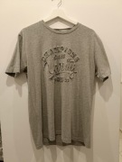 Bluzka z krótkim rękawkiem szara męska