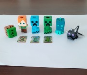 6 figurek  Minecraft Kinder Joy