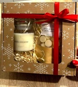 Świeca sojowa zestaw box prezentowy pudełko H&F Harmony Flame 