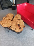 Stolik kawowy lite drewno wiązu rękodzieło