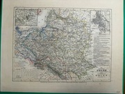Mapa Polski Josepha Meyera z 1849