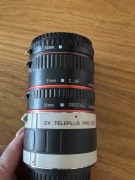 Telekonwerter kenko teleplus pro 300 i pierścienie pośrednie 