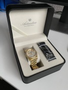 Zegarek Damski Adriatica a3801 NOWY KWARCOWY Złoty Gwarancja ZESTAW 