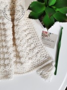 RĘCZNIE ROBIONY KOCYK SZYDEŁKOWY DLA NIEMOWLAKA prezent chrzciny narodziny